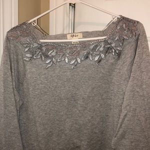 Knit grey top